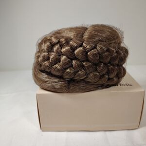 Dolls Braided Bun Hairpiece - Brown